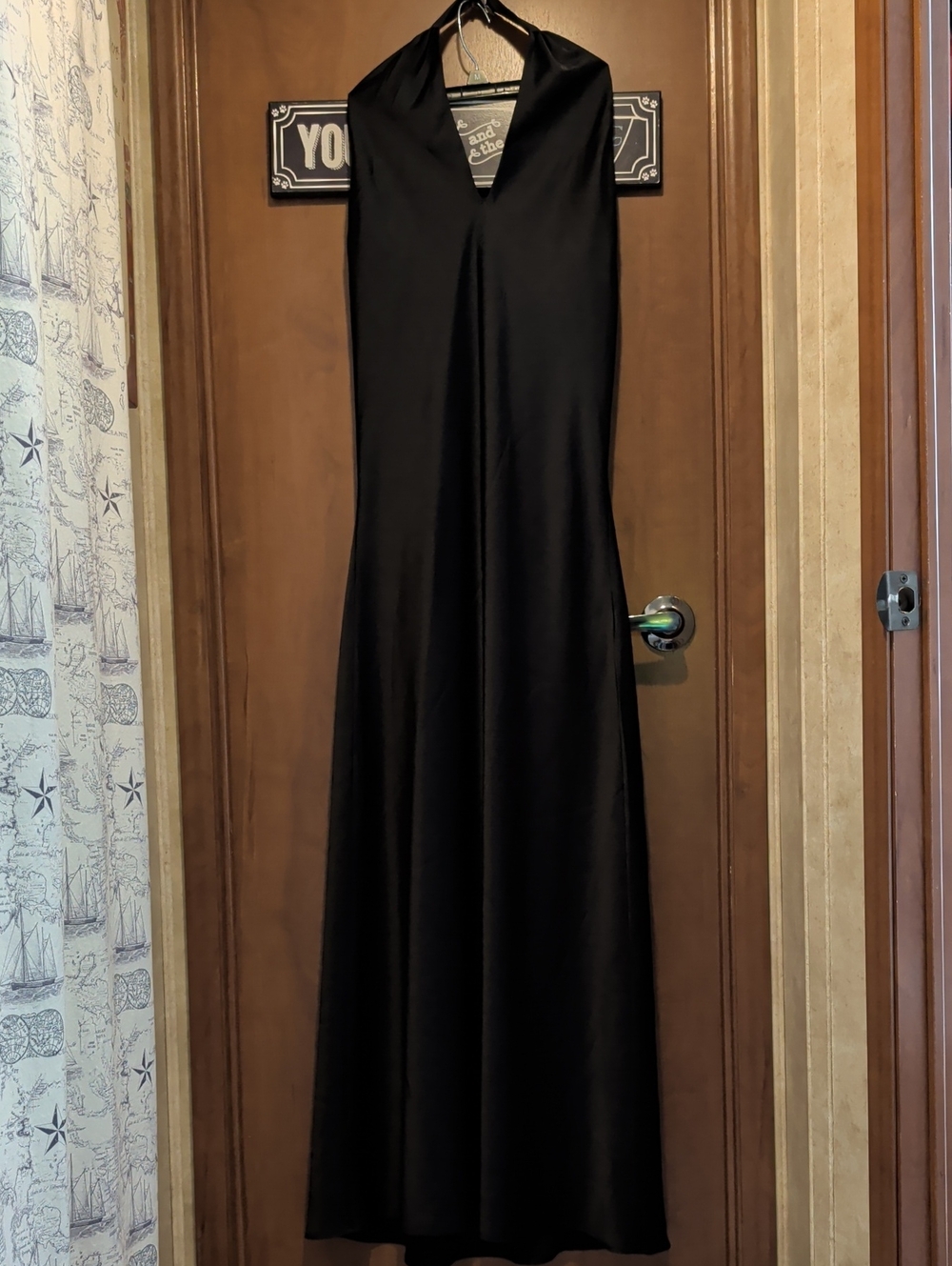 Show Me Your MuMu Black Backless Halter Maxi Dress